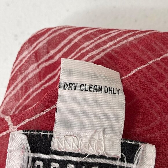 Vinatge Robbie Bee Women's Silk Plaid Sheer Shawl Size 20W Flutter Sleeve - Picture 5 of 10